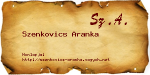 Szenkovics Aranka névjegykártya